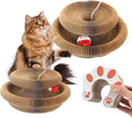 2-Pack Kitty kurls cat Scratcher – Foldable Kitty Curls Scratching Board, Magic Organ cat Toy with Reversible Corrugated Pads for Indoor Cats