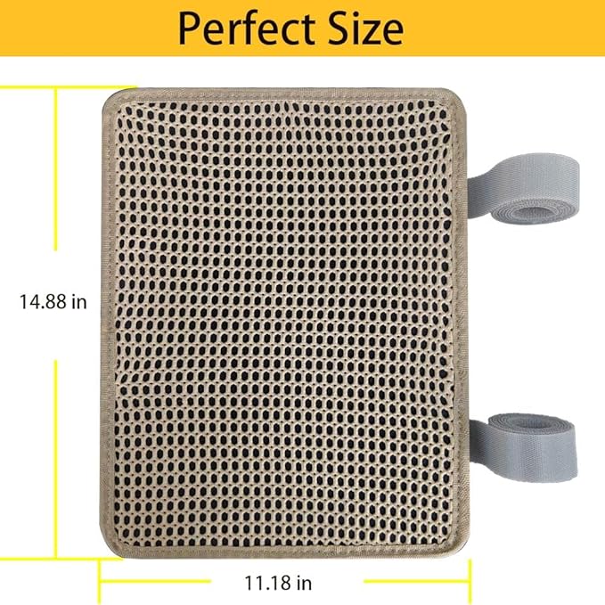 Cat Nail File Scratcher- Cat Scratch Pad with 80-Grit Aluminum Oxide, Wrap-Around Design for Cat Trees and Posts, Scratch Mat is Ideal for Trimming Cat Nails (14.81"x11.12")