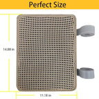Cat Nail File Scratcher- Cat Scratch Pad with 80-Grit Aluminum Oxide, Wrap-Around Design for Cat Trees and Posts, Scratch Mat is Ideal for Trimming Cat Nails (14.81"x11.12")