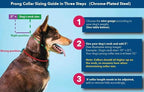 Herm Sprenger Prong Collar for Dogs Training – Quick Release Buckle & Swivel Ring for Easy Use – Made of Durable Steel Chrome Plated in Germany– 4.0mm Prongs for Extra Large Dogs with 26-30" Neck