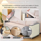 Uross Natural Sisal Cat Couch Protector Scratch Furniture Protector- Couch Protector from Cat Claws, Anti Couch Corner Sofa Protectors Furniture Scratch Guards for Cats - Left