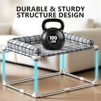 Bedside Cosleeper Dog Cat Bed - Height Elevated Dog Bed with Bloster Extension Attached to Human Bed Dog Cat Window Perch Bedside Lounge Elevated Dog Bed with Pillow (34 x 26 x 20 Inch)
