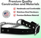 Martingale Collar for Dogs, Biothane, Stainless Steel Hardware, No Pull, Made in The USA, Professional Grade,XXS, Black