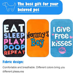 6 Pack Dog Clothes for Small Dogs Boy and Girl, Soft and Breathable Puppy Kitten Dog Shirts with Letters for Pet Cats, Dogs' T-Shirts Apparel Sleeveless Vests for Chihuahua Yorkies