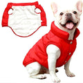Dog Jacket Waterproof Fleece Dogs Vest Large Dog Coats for Winter Cold Weather Warm Dogs Puffer Jacket Puppy Coat Red Pet Jackets Cat Coats M