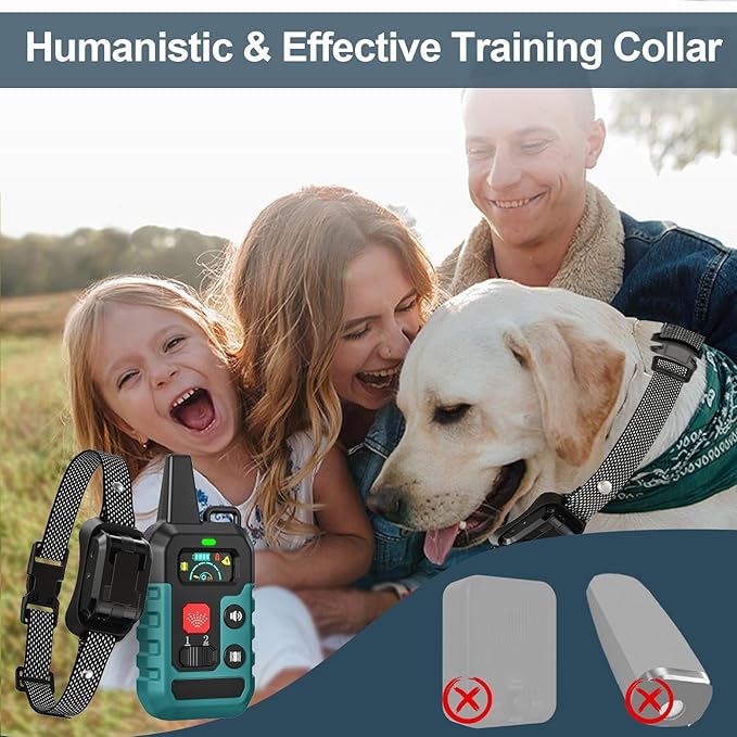 Citronella Training Collar for Dog [1* Spray Refill] Dog Training Collar with Beep/Vibration/Spray 4 Mode & 6 Adjustable Sensitivities IPX7 Waterproof Safer Citronella Bark Collar for L/M/S