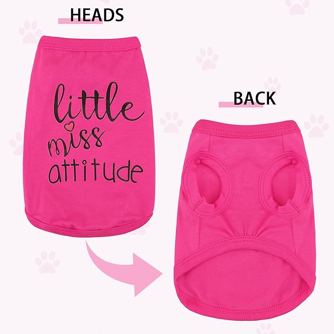 Stylish Dog Clothes: Expressive Cotton Puppy Shirt Vest for Small and Medium Dogs, Featuring 'Cute but Psycho' Slogan Print - Perfect for Showing Off Your Pet's Unique Style! Purple S