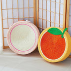 Fruit Cat Scratcher, Cat Fruit Scratcher, Fruit Shaped Cat Scratcher, Orange Round Cat Bed, Wear-Resistant Sisal Cat Supplies,to Meet The Cat's Nature of Grinding and Scratching (Orange)