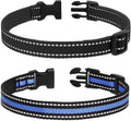 Modern Stylish 3/4" E Collar Replacement Strap with Quick Release, Adjustable for Small to Large Dogs, Replacement for Shock Collar (Black & Blue)