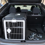 USA Pet Carrier & Crate 35" - Premium Collapsible Design for Medium Cats and Dogs - Portable Kennel for Indoor/Outdoor Use - 360-Degree Ventilation & Hard Plastic Wall Protection