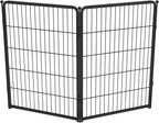 FXW Homeplus Unleashed Indoor Dog Playpen - Stress-Free and Safe Play, Heavy Duty 40 Inch 2 Panels Dog Pen for Medium and Large Dogs, Black│Patented