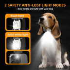 ETACCU Collar for Dogs,Waterproof Dog Training Collar with Remote Control,4 Training Modes：Beep, Vibration, Safe Static,LED,Rechargeable Adjustable for 5-150lbs Small Medium Large Dogs