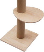 Floor to Ceiling Cat Tree Height 100-104inch, Adjustable Cat Tower 4 Tier Hemp Scratching Post with 4.5'' Thickened Post, Cat Climbing Tower with Cozy Hammock, Platforms Indoor Cats (Type A)