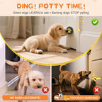 ChunHee Dog Bells to Go Outside - Bell for Dogs to Ring to Go Potty | Chew-Proof Dog Door Bell | 0-115dB Adjustable Volume & 28 Ringtones | Bells for Dog Training to Go Outside Without Barking