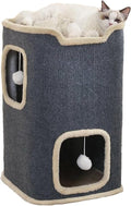 Cat House for Indoor, Multi-Level Cat Condo Foldable Cave Bed (2-Level)