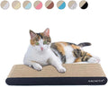 AMZNOVA Cat Scratcher Rescratch Cat Scratching Board, Scratching Pad with Catnip for Indoor, Flat Cardboard Scratcher Scratch Board for Kitten, Narrow, Textured Black