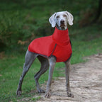 ROZKITCH Dog Winter Coat Soft Pullover Pajamas, Pet Windproof Warm Cold Weather Jacket Vest Cozy Jumpsuit Apparel Outfit Clothes for Xmas Walking Sleep BrightRed 3XL