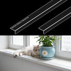 Ultra Clear Window Sill Protector - Scratch & Chew Proof Pet Guard for Dogs & Cats, Easy Install Transparent Ledge Cover, No Residue