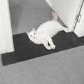 Carpet Protector for Pets Cat Carpet Protector for Doorway, Anti Scratch Under Door Cat Scratch Protector Mat, Easy to Cut Plastic Stopper (Black, 3.6FT-1pack)