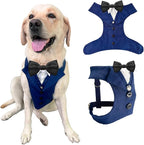 AVERYDAY Dog Tuxedo for Wedding Outfit, Dog Suit and Tie Costumes for Birthday, Halloween, Cosplay, Christmas Party, Pet Formal Wear with Bowtie, Tux for Medium Large Dogs, Bulldog, Labrador, Husky