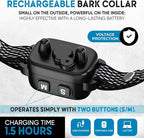 2 Pack Bark Collar for Small Dogs 5-15 lbs and Puppies - No Shock Anti Barking Collar - Rechargeable Smart Collar for Dog Training with 7 Sensitivity Levels and 3 Beep&Vibration Modes