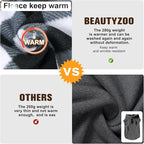 BEAUTYZOO Small Dog Sweater Fleece Vest Winter Jacket, D-Ring Leash Attachment for XS S Puppy Medium Sized Breeds Dogs, Cold Weather Dog Clothes Windproof Keep Warm, Plaid L