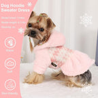 Dog Sweater Hoodie Dog Winter Clothes for Small Dogs Boy Girl Pet Hoodies for Dogs Cold Weather Coats Fall Puppy Sweatshirt Chihuahua Yorkie Cat Sweater Costumes
