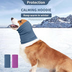 Nanaki Dog Calming Hoodie Ear Wraps for Dogs, Fireworks Ear Protection Head Muffs Doggy Warp Anxiety Relief, Doggy Hematoma Wrap, Pet Head Cover for Grooming and Force Drying Bathing Pet Protector