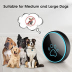 Comsmart Smart Wireless Dog Door Bell, Doggie Doorbell for Pet Potty Training Communication Go Outside Press Button with 38 Melodies 4 Volume Levels LED Flash (1 Receiver & 1 Transmitter), Black
