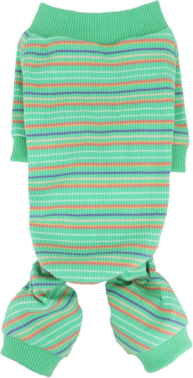 LOPHIPETS Dog Pajama Onesie for Small Chihuahua Yorkie Poodle Clothes Apparel-Green/M