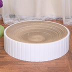 Cardboard Cat Scratcher Round Cat Scratching Board Cardboard Bowl Nest Pet Scratch Scratching Pad Lounge Bed Corrugated Paper Design for Clawing and Resting
