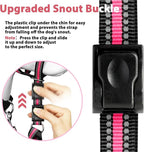 BARKLESS Soft Dog Head Collar, Patented Padded No Pull Head Halter, Training Nose Leash with Safety Link for Medium Large Dogs, Adjustable Muzzle Leash, Easy Control for Walking(Pink, L)