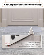 8.2Ft Cat Carpet Protector for Doorway, Under Door Carpet Protector Prevent Carpets Rugs from Scratching Tearing at Doorway
