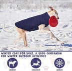 Syhood 2 Pieces Dog Jacket 2 Layers Fleece Lined Dog Jacket Warm Soft Windproof Small Pet Coat for Winter Cold Weather(M, Navy,Pink)