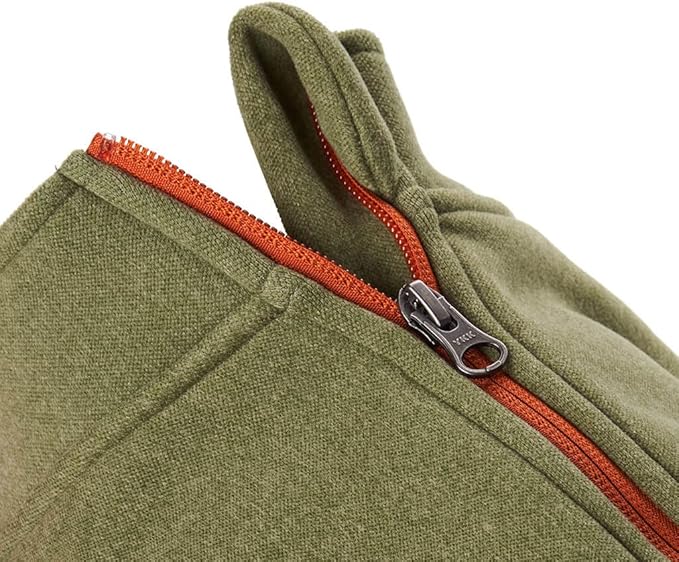Gooby Zip Up Microfiber Fleece Dog Sweater - Green, Medium - Warm Double Layered Soft Microfiber Fleece Step-in Jacket Without Ring Leash - Winter Sweater for Small and Medium Dogs