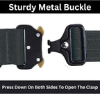 Heavy Duty Tactical Dog Collar – Adjustable Nylon with Metal Buckle, Durable & Comfortable for Medium to Large Dogs (German Shepherd, Labrador, Rottweiler), Black, XL, for Training & Outdoor Use.