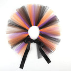 Elegant little tail Halloween Dog Costume, Pet Halloween Dress Set Orange and Purple Puppy Party Supplies, Cute Tutu Skirt Outfit for Small Medium Large Girl Boy Dogs & Cats
