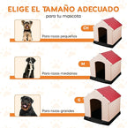 Plastic Dog House - Durable Dog House for Small Medium Large Dogs with Raised Floor and Ventilations, Ventilation, Easy to Clean and Assemble Dog Kennel