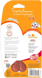 Nylabone Power Chew Classic Bone Chew Toy for Dogs, Durable Dog Toys for Aggressive Chewers, Bacon Flavor, Medium/Wolf - Up to 35 lbs. (1 Count)