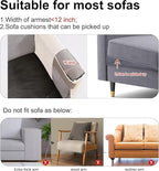Cat Scratch Sofa Protector,23.6" L*19.6" W Cat Scratch Furniture Protector Pad, Couch Arm Sheild with Natural Sisal for Protecting Couch Sofa Chair Furniture(Beige/Left Handed)