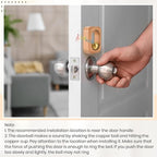 2 Pcs Shopkeepers Bell for Door Opening, Magnetic Wood Doorbell Chime When Door Opens, Magnetic Doorbell for Cafe Glass Doors Store Entrance, Housewarming Gift(Rectangle,3.94 x 2.76 Inches)