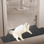 Carpet Protector for Pets Cat Carpet Protector for Doorway, Anti Scratch Under Door Cat Scratch Protector Mat, Easy to Cut Plastic Stopper (Black, 3.6FT-2pack)