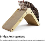L Shaped Cat Scratcher for Indoor Cats, Cat Scratching, Cat Scratch Pad, 17 Inches Tall Scratching Post with Sturdy Base, Durable Cat Scratch Pad for Kittens & Adults, Furniture Protector