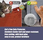 Cat Scratching Furniture Protector Self Adhesive Trimmable Protective Sofa Carpet Leather Furniture Pad Replacement for Cat Tree Shelves DIY Pet Scratch Protector (Brown, 15.7"x78.7")