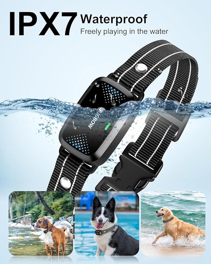 Jugbow Dog Shock Collar - 4000FT Dog Training Collar with Remote for Large Medium Small Dogs 10-120lbs, IPX7 Waterproof E-Collar with 4 Training Modes, Rechargeable e-Collars with Security Lock