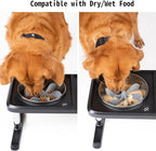 Slow Feeder Dog Bowls Insert [Octopus Suction Cups] Super Firm Slow Eating Dog Bowl [Cuttable] for Large Breed and Medium Size Dog Compatible with Regular and Elevated Dog Bowls (Spiral)