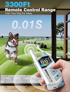 Dog Shock Collar with Remote - 3300Ft New Upgraded Dog Training Collar with 5 Modes, IPX7 Waterproof Remote Training Collar for Small Medium Large Dogs, Flashlight & Reflective Strap for Night Safety
