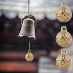 AUEAR, 8 Pieces Vintage Brass Bells 38mm Mini Jingle Bell for DIY Wind Chimes Home Decor