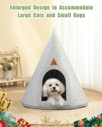 Christmas Clearance DIY Cat Tree with Cat Beds & Cave, Felt Nest, Indoor Cat House - 20 x 24 Inches