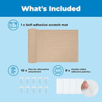 Best Pet Supplies Catify Cat Scratcher, Fun Interactive Scratchers, Posts, Poles, Claw Safe, Furniture Saver Indoor Play Support Natural Cat Behaviors Heavy Duty - Beige, 39.4 x 15.8